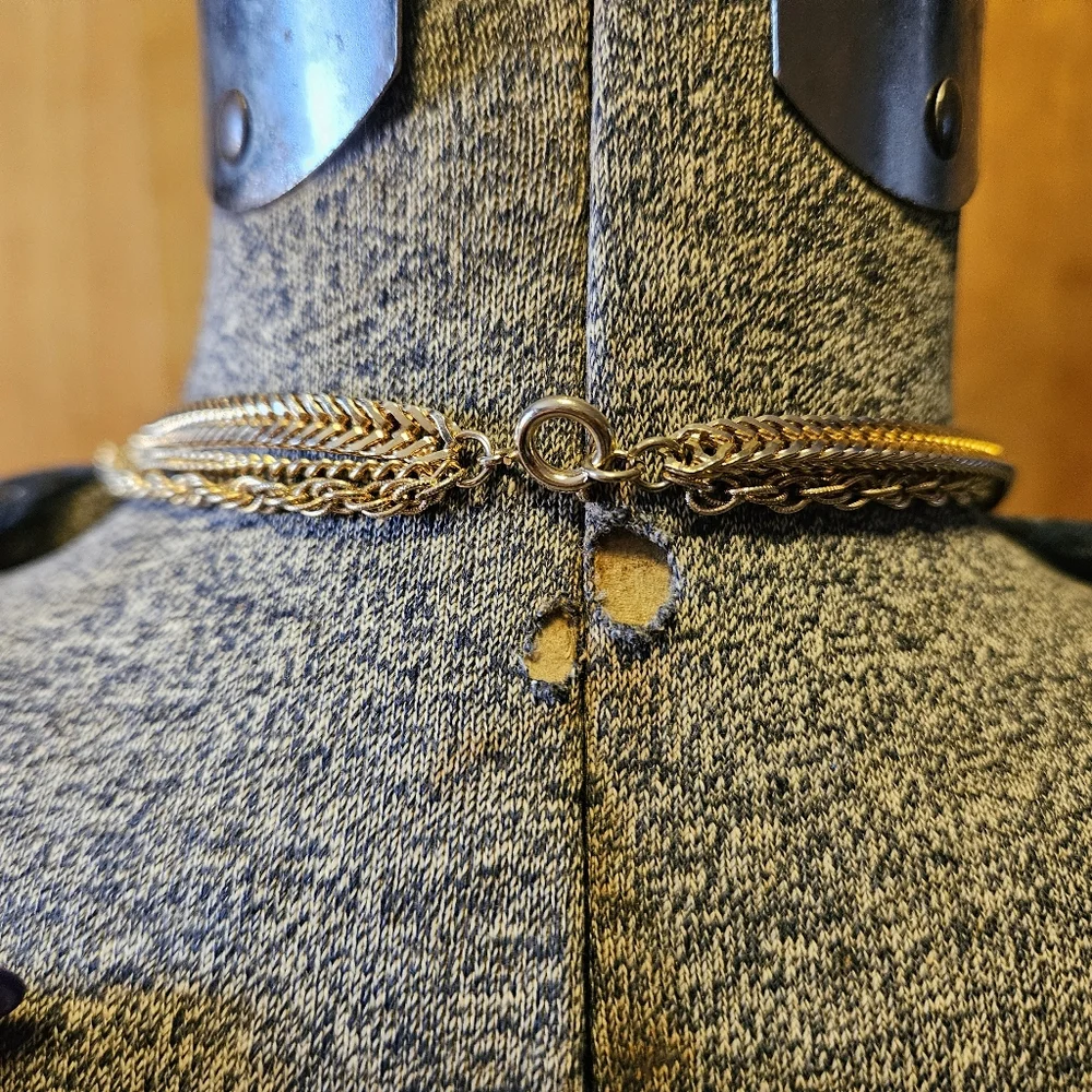 VINTAGE MULTI CHAIN NECKLACE - Picture 3 of 6
